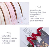 Ruban d'emballage de fil estampé or ensemble de matériel d'emballage de fleurs pour la fête des mères et la saint-valentin gift