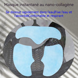 Patchs soin du visage Anti Nano collagène Design Doux et Respectueux de la Peau et Lavable pour Front Yeux Joues Bouche Poitrine