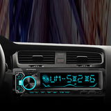 Bluetooth voiture radio lecteur MP3 voiture double USB charge rapide contrôle carré sept couleurs lumières voiture MP3