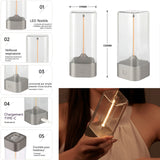 veilleuse Attraction magnétique lampe de chevet Le filament peut être plié  Avec crochet lumière de camping interrupteur tactile