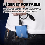 Disque dur 5.8x7.5cm bleu type-c d'état solides ultraminces disque dur externe 1to ssd externe disque dur ssd disque dur externe