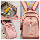 Sac à dos scolaire 34x23x10cm niche design original cartable d'étudiant simple mode frais mini loisirs petits sacs à dos cartable