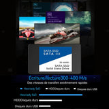 Disque Dur Interne 2To SATA3,0 SSD transfert haute vitesse 350 M/s avec le système Winxp+Windows7/8/10/11+OS disque dur solides