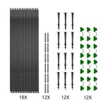 Cadre de serre de jardin Lot de 6  supports de serre de jardin Cadres de serre horticole Anneau de rouille pour serre de jardin