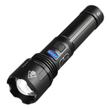 Lampe de Poche Rechargeable 165 x40 x30mm Torche D'éclairage de 5 mode Haute Puissance Lampe Torche Étanche IPX4 Zoomable
