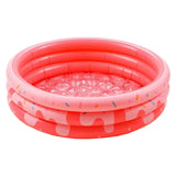Piscine 120x30 cm Matériau PVC écologique Support ultra-résistant et protection complète Fond à bulles confortable Piscine familiale