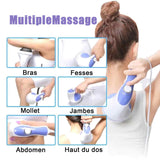 Masseur 25W masseur electrique portable avec 8 têtes de massage polyvalents masseur electrique professionnel 3D electric roller