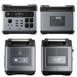 Station Électrique Portable 2400w 2048Wh Générateur solaire avec 13 connecteurs de sortie pour camping camping-cars Contrôle par App