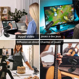 Microphone 20KHZ câble TYPE-C haute vitesse de 1,5m transmission USB à haut débit distance sans perte supérieure à 1 mètre bruit