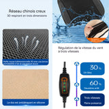 oussin voiture conducteur 43 x 43cm Coussin respirant USB rechargeable portable coussin de auto pour chaise de embase pour siege