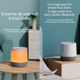Enceinte bluetooth 1800mAh bluetooth 5.2 bruit blanc aide au sommeil variation d'intensité à 5 vitesses 16 sons naturels enceinte