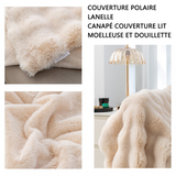 Couverture flanelle couverture polaire chaud couverture moelleuse et douillette couverture de canapé couverture lit 130x160cm