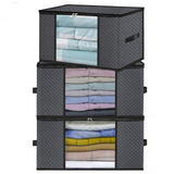 Boîte de rangement 3PCS 50x40x35cm boîte de rangement pour chapeaux boite de rangement vetement sac de rangement pour couettes