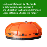 Accessoires protection en plastique pour tondeuses à gazon 28.5x18cm Accessoires orange  Protection d'herbe pour tondeuse gazon
