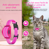 ollier anti aboiement chat 2 modes réglables rechargeable taille ajustable collier pour chat petit portable anti aboiement chat