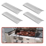 4 Piece BBQ Grill Heat Shield 11.75-21 in Adjustable Distributor Heat Shield Home Grill Flame Retarder For Gas Grills argenté