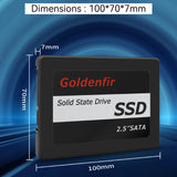 Disque Dur Interne INN® 256Go 2,5 SSD SATA III pouces vitesse de transmission 450M/s convient aux ordinateurs de bureau et portables