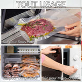 Sachet sous vide 10PCS 9x13cm/10PCS 25x35cm/10PCS 13x18cm pois de 0,19mm d'épaisseur plastique transparent hermétique sans BPA