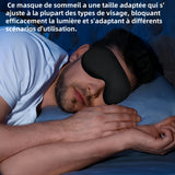 Ensemble de masque de nuit avec 2 paires de bouchons d'oreilles et sac de rangement masques de sommeil cache yeux voyages maison