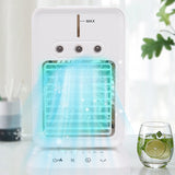 Refroidisseur d'air d'humidification de réfrigération par pulvérisation ventilateur de refroidissement à tête secouante portable