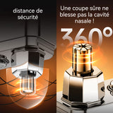 Tondeuse nez 350mAh 8x4,6cm mini professionnelle tondeuse nez oreilles avec capuchon anti-poussière cadeau idéal pour les hommes