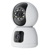 Camera surveillance wifi intérieure 1080p 2,4G wifi PTZ 4mp double objectif 3 modes de vision nocturne IR caméra de surveillance