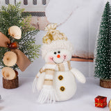 2 poupées naines de noël, bonhomme de neige, produits de décoration de noël, décorations de fenêtre, cadeau de noël