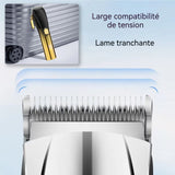 Tondeuse cheveux professionnelle avec 11 accessoires 8w avec affichage numérique rechargeable ensemble tondeuse à cheveux hommes