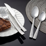 ouverts de table 4 ensembles de 20 pièces Ensemble de couteaux fourchettes et cuillères à steak ondulés de style occidental