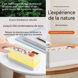 Haut-parleur bluetooth avec lumières colorées rgb machine à bruit blanc aide relaxation avce 8 sons combiné réglable apaisants