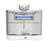 Fontaine à Eau pour Chat 2,2L avec Detecteur de Mouvement Filtre Fontaine Eau Pompe Silencieuse Et 5000 mAh Rechargeable Batterie