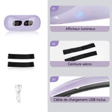 Masseur abdominal sans fil 2w rechargeable réglable masseur abdominal électrique portable ceinture de massage masseur d'estomac