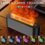 Humidificateur d'air 25,7x7x7,5cm 3 minuteries diffuseur huiles essentielles avec 150ml réservoir d'eau et 7 effets de lumière