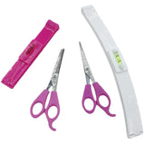 Tondeuse à cheveux 16x2,5 cm 28x2,5 cm 4 PCS Acier inoxydable Coupe des franges et des pointes Convient aux débutants Coupe fourche