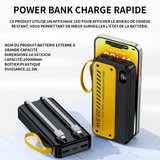 Batterie externe 20000mah 22.5w power bank power bank charge rapide charge rapide batterie portable portable batterie externe jaune