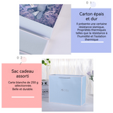 offret cadeau bleu nœud pour la fête des mères pour souvenirs boîte d'emballage boîte vide boîte cadeau cartes en raphia gift