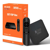 TV Box 4K lecteur multimédia 2GO RAM 16GO ROM transformer votre TV en smart TV HD multimedia interface HDMI mémoire flash noir