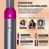 Brosse soufflante 5 en 1 sèche cheveux ionique avec brosse lissante pour cheveux boucleur coiffante chauffante pour lisser sécher