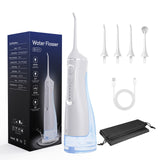 Dentaire hydropulseur kit 320ml portable électrique avec boîte irrigateur oral avec 4 buses nettoyage des dents water flosser
