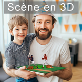 Cartes de vœux 16x21cm carte de vœux 3D scène de baseball avec lumières et musique enveloppe et carte cadeau cadeau idéal vert