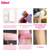 Kit d'épilation machine à cire x 1 bloc de cire x 2 huile de cire x 2 papier d'épilation x 1 cire épilation roll on cire epilation