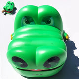 Jeu de société 13x10cm jouet divertissement truc crocodile mordant main plastique enfant verte fonctionne manuellement accessoire