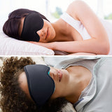 Masque de nuit 3D 2PCS réglable doux et confortables 3D masque pour les yeux doux masques de sommeil 3D cache yeux pour voyages