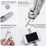 oupe ongles 2 en 1 20x85mm Coupe-ongles en acier inoxydable en forme de voiture de sport avec support pour téléphone portable