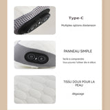 Oreiller de massage 3 vitesses 19x35cm coussin de massage électrique multifonction pour la nuque objet relaxation idéal pour masser
