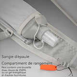 Sac à dos 21x7x38cm sac à dos pour le vélo la course à pied et la randonnée sac à dos d'hydratation gilet de sport respirant gris