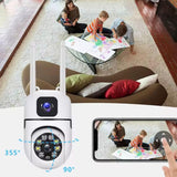 Camera surveillance wifi intérieure 4mp double objectif vision nocturne intelligente audio bidirectionne caméra de surveillance