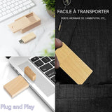 Clé usb 1 lot de 10 pièces clé USB 16 Go en forme de bois compatible USB 2.0 flash drive disque U utilisation dans divers scénarios