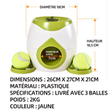Lanceur automatique de balle 22x23.5x20cm lanceur de lanceur de balles pour animaux de compagnie jouet d'entraînement pour chien