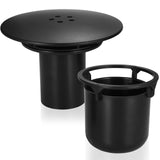 apot bonde douche 90mmx115mm noir abs bonde de douche universelle siphon douche remplacement de couvercle de vidange de douche